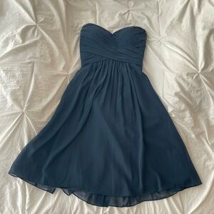 Camille La Vie Strapless Navy Dress